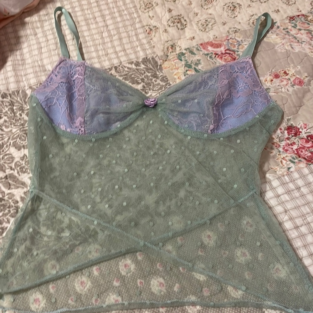 Lacey teal purple blue top